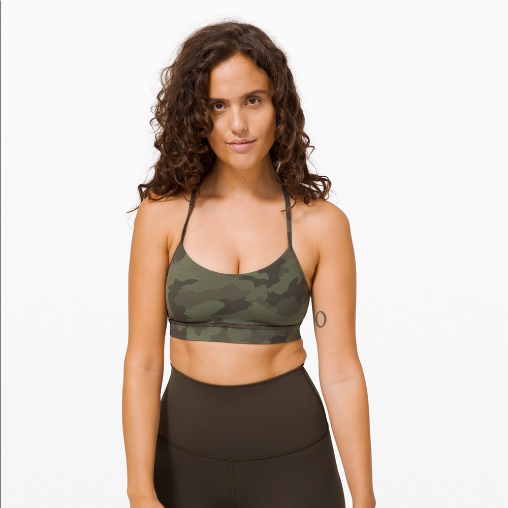Lululemon Flow Y Bra Nulu Camo